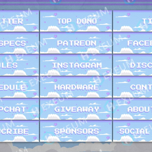 pixel twitch panels
