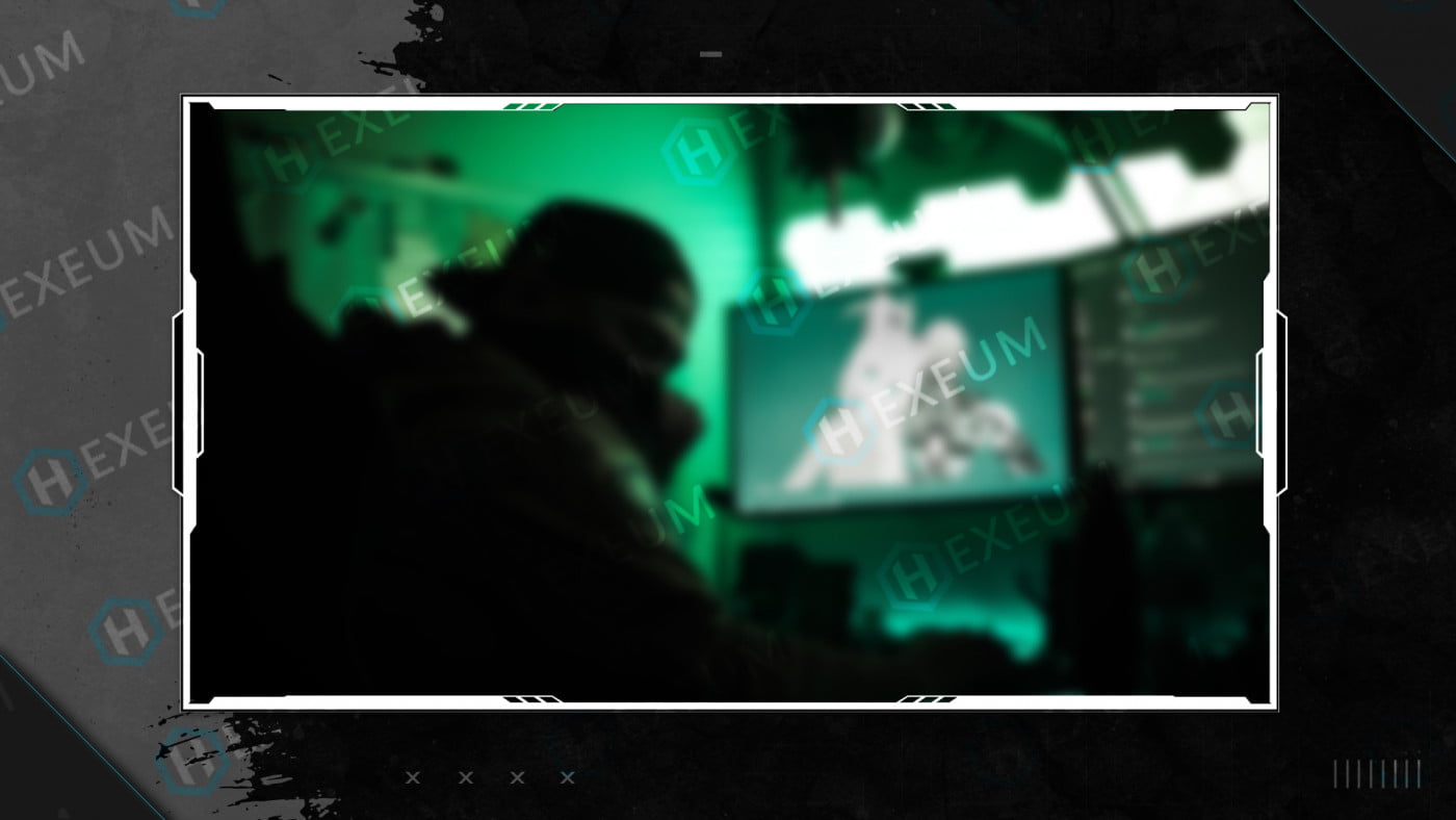 black and white webcam overlay
