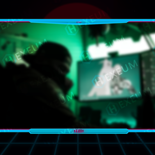synthwave webcam overlay
