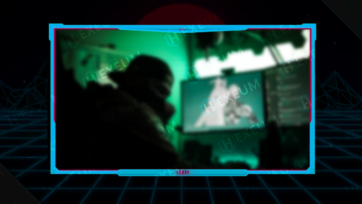 synthwave webcam overlay