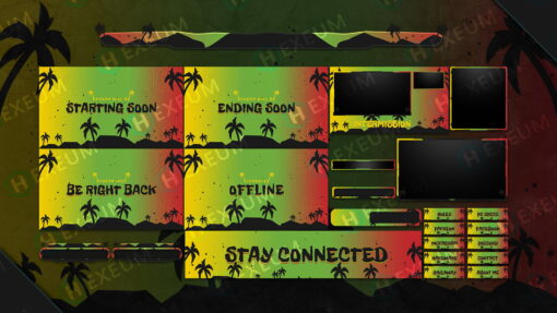 reggae twitch overlay