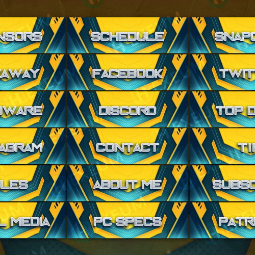 free yellow twitch panels