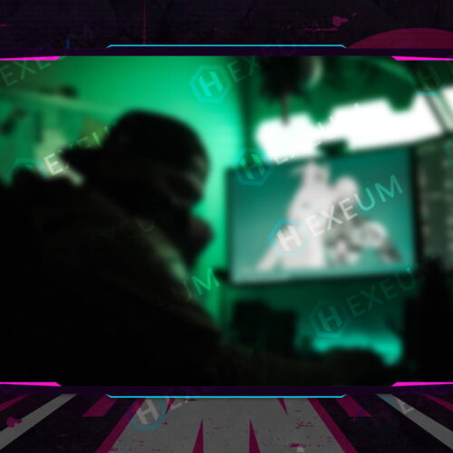 retrowave webcam overlay