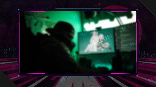 retrowave webcam overlay