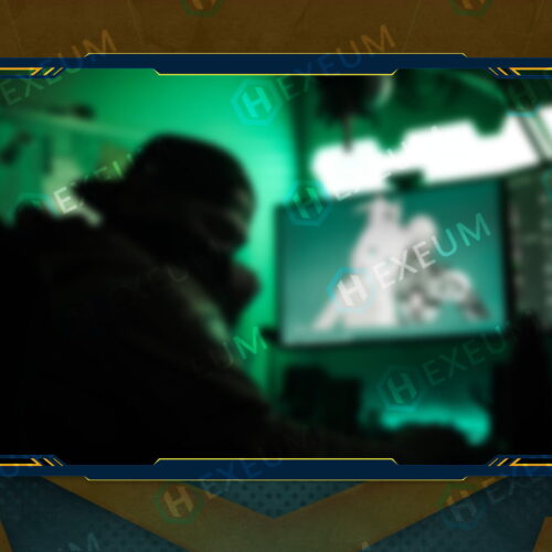 bright yellow webcam overlay