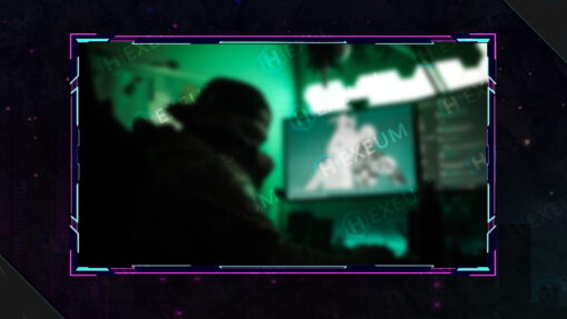 neon webcam overlay