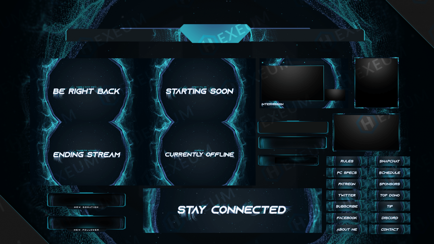 blue twitch overlay