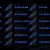 blue and white twitch panels