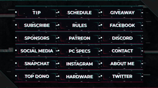 glitch twitch panels