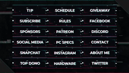 glitch twitch panels