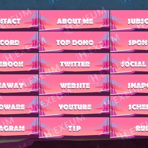 vibrant twitch panels