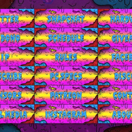 multicolored twitch panels
