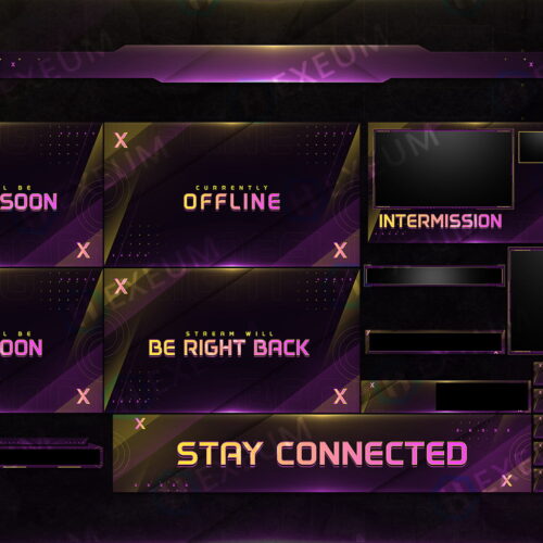 multicolored twitch overlay
