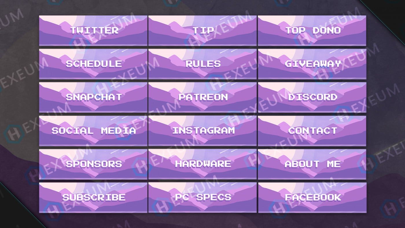 twitch pixel panels