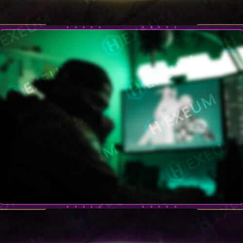 multicolored webcam overlay