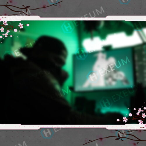 japanese cherry blossom webcam overlay