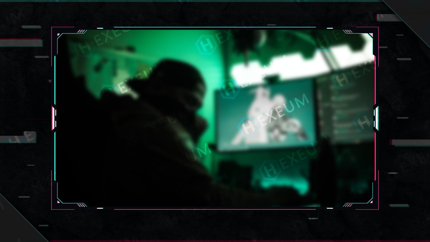 glitch webcam overlay