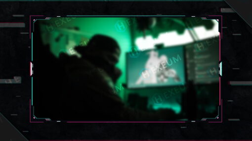glitch webcam overlay