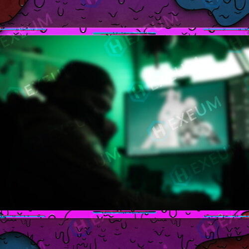 multicolored webcam overlay
