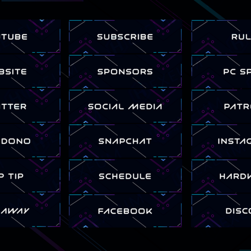 simple twitch panels