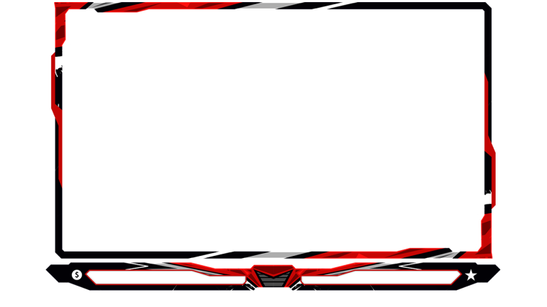 free red black webcam overlay