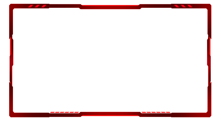 free red webcam overlay