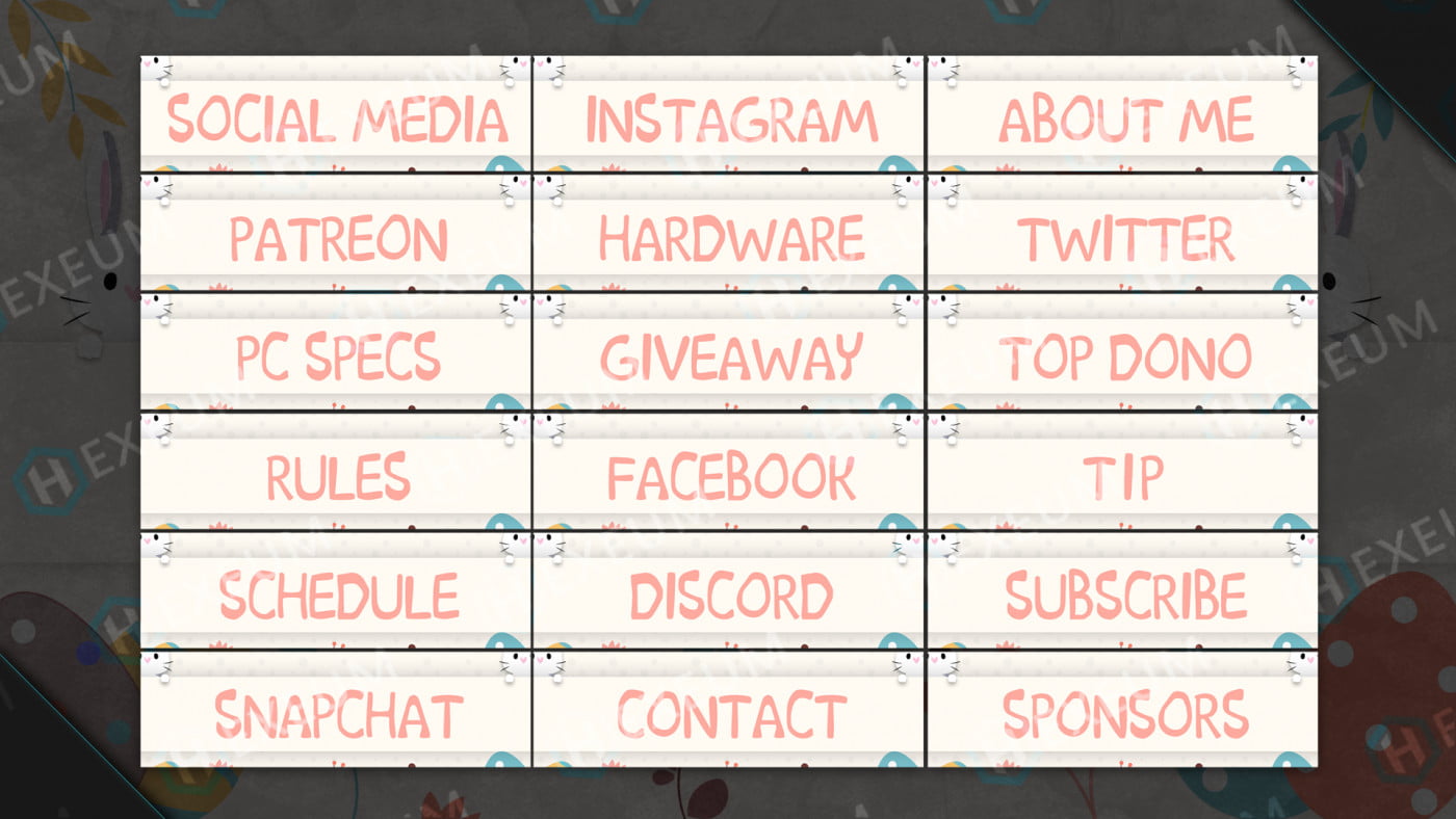 easter twitch panels