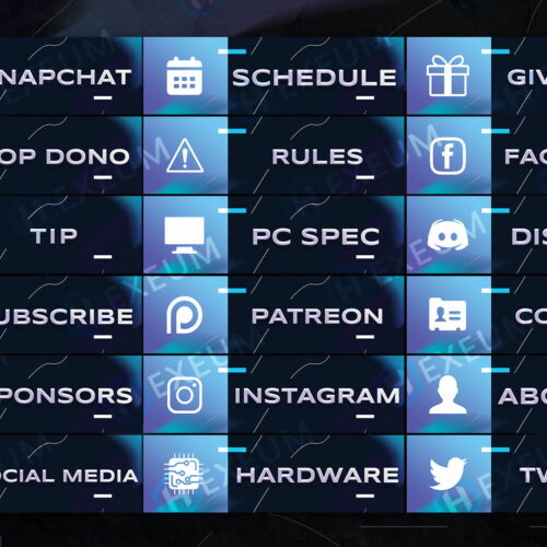 simple twitch panels
