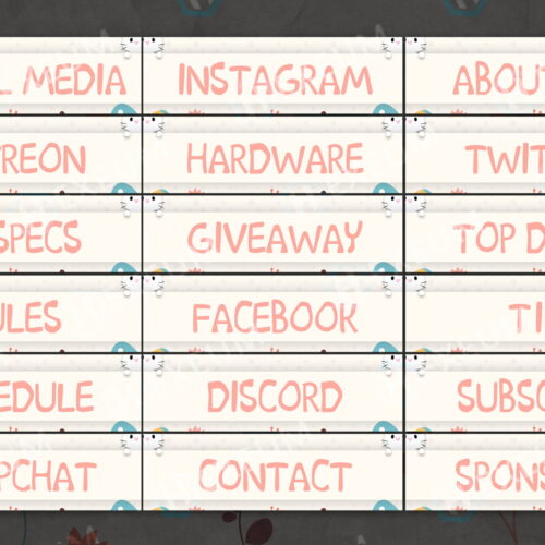 easter twitch panels