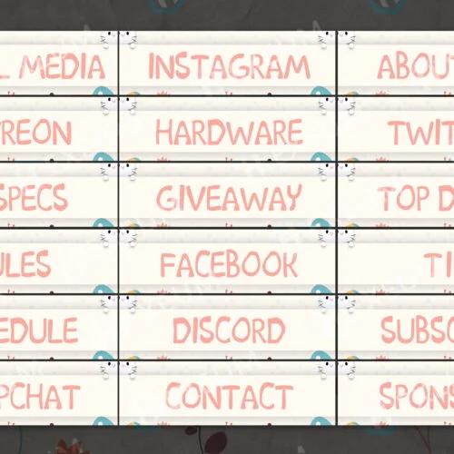 easter twitch panels