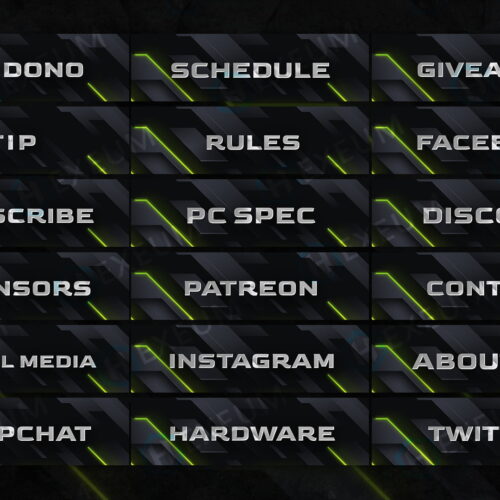 Clean Twitch Panels