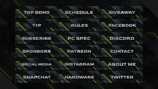 Clean Twitch Panels