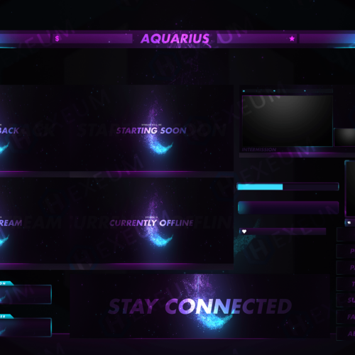 purple twitch overlay
