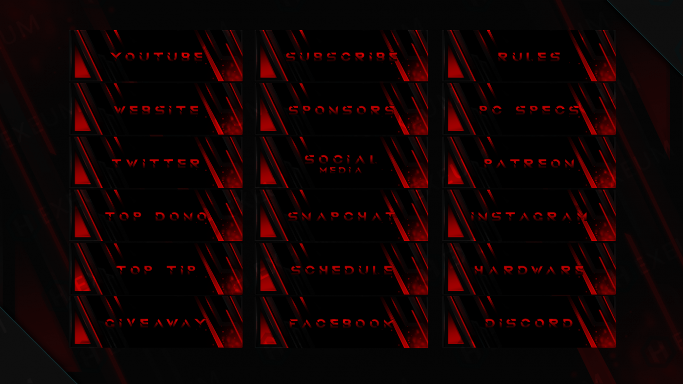 red twitch panels