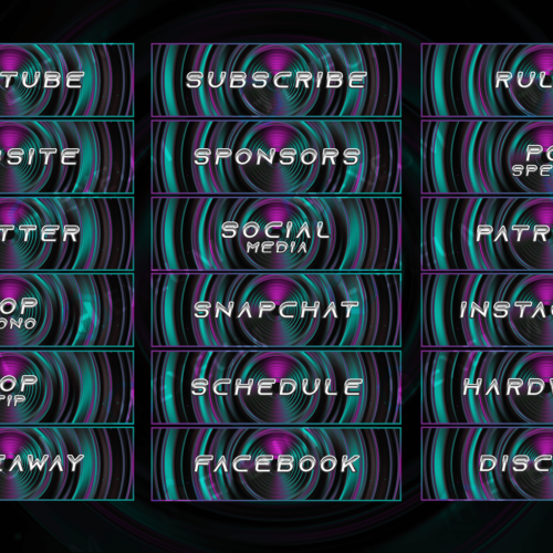 simple twitch panels
