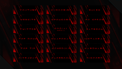red twitch panels