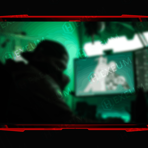 red webcam overlay