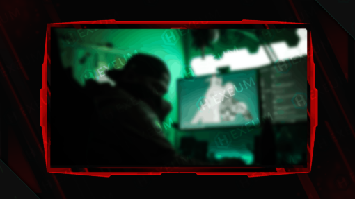 red webcam overlay