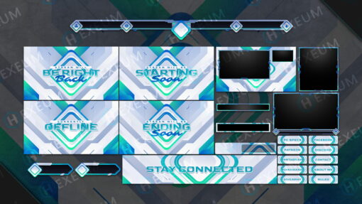 Futuristic Twitch Overlay