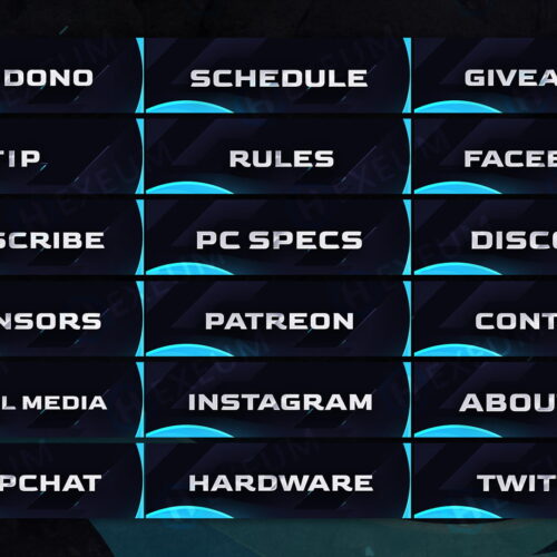 Vibrant Twitch Panels