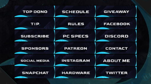 Vibrant Twitch Panels