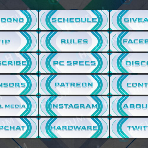 Futuristic Twitch Panels