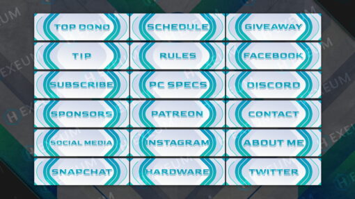Futuristic Twitch Panels