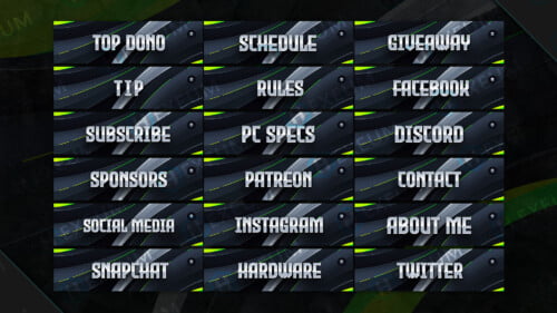 Clean Twitch Panels