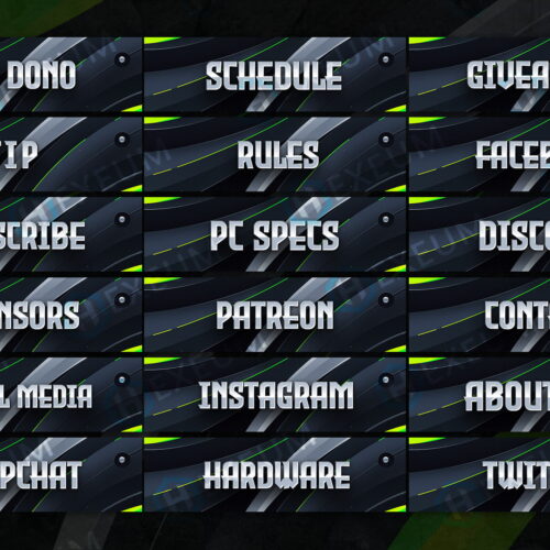 Clean Twitch Panels