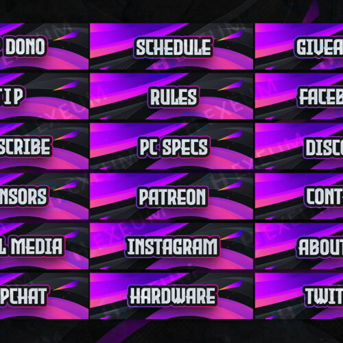 Striking Twitch Panels
