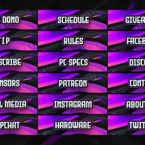 Striking Twitch Panels