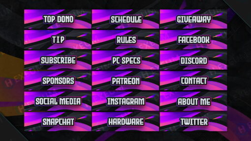 Striking Twitch Panels