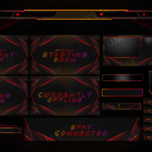 Neon Twitch Overlay