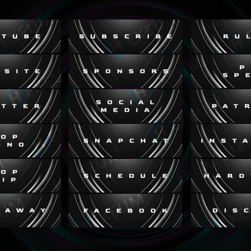 Minimalist Twitch Panels